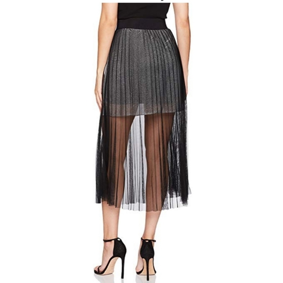 French Connection Black Illusion Skirt - Picture 2 of 4